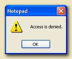 Access is denied. Защити си флашката